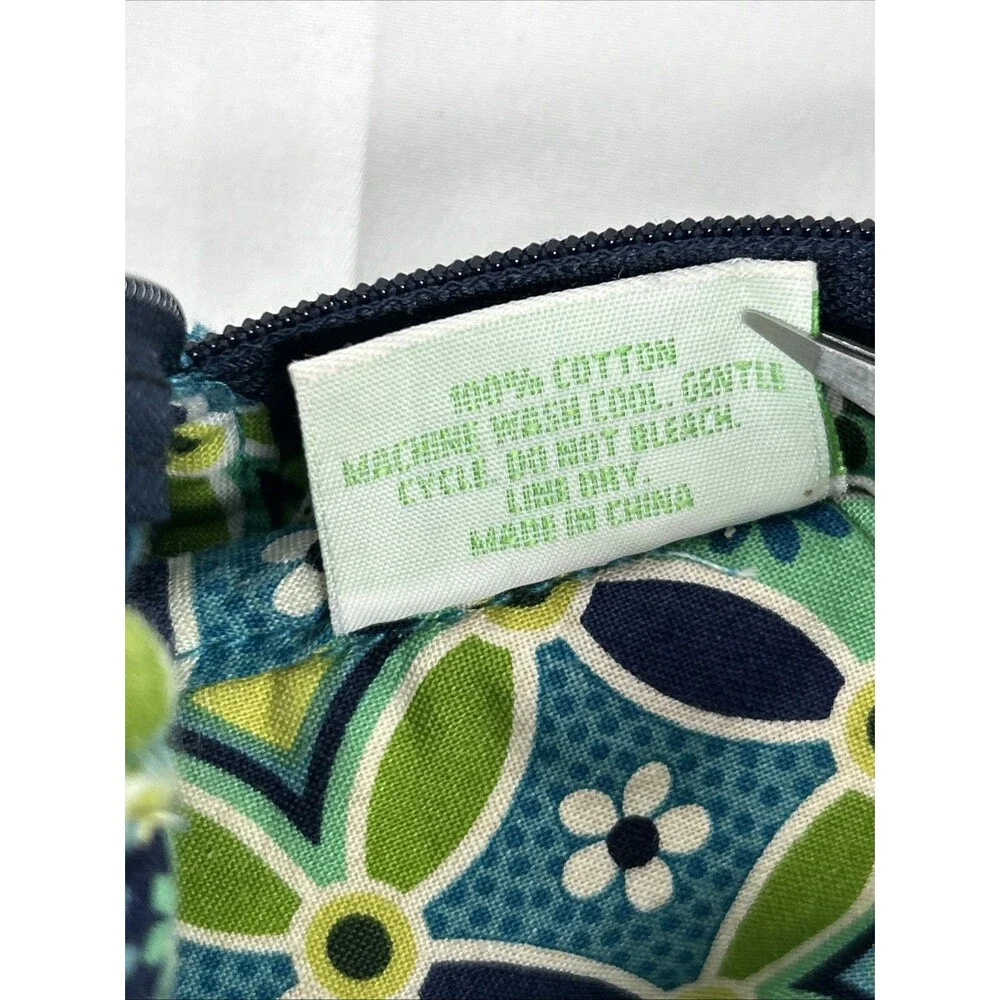 Vera Bradley Daisy Blue Green Carry Handle Bag Tote